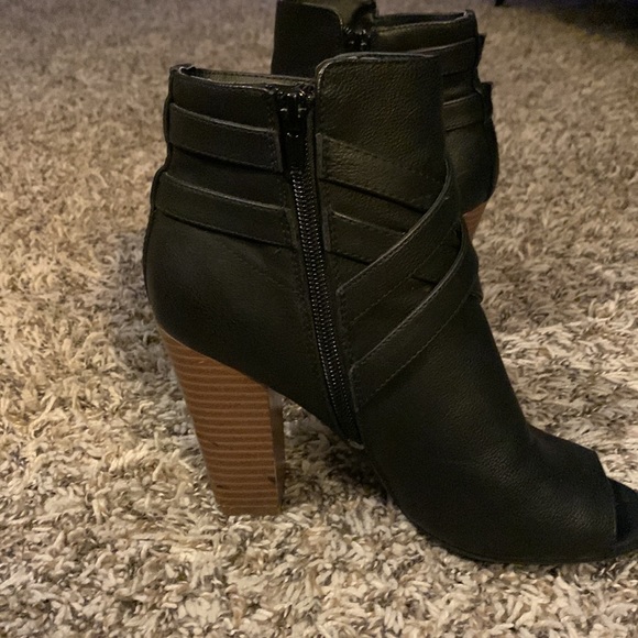 Gently used , black booties - Picture 3 of 3